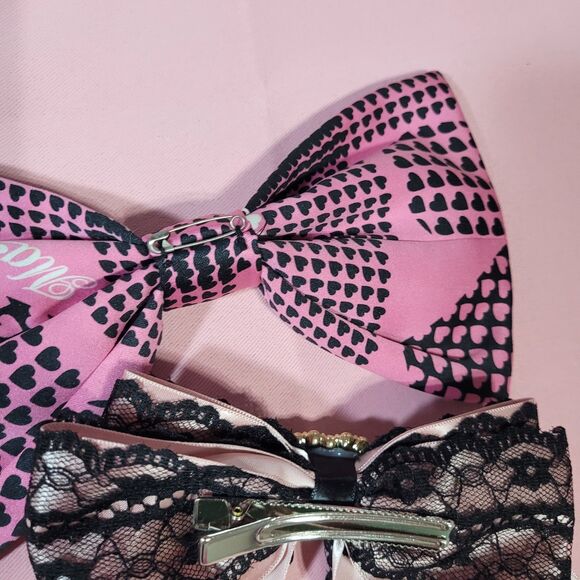 Ma*rs Hair Bow Ribbon Gyaru Accessories Lot Bling Agejo Gyaru Gal Style Pink Y2K main image 5
